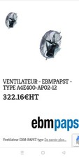 Ventilateur ebm papst
