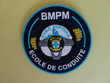 écusson sapeur pompier écusson pvc double velcro de l'ecole de conduite du bmpm