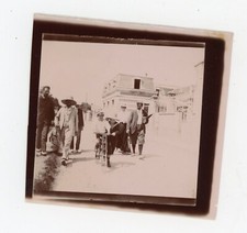 PHOTO SNAPSHOT circa 1900, wooden velociped bicycle old bike bike bike