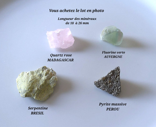Lot minéraux pièces pyrite - 4,