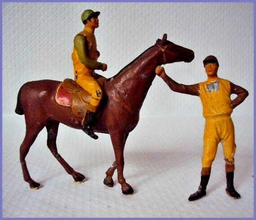 Ancien jockey cheval un - , &