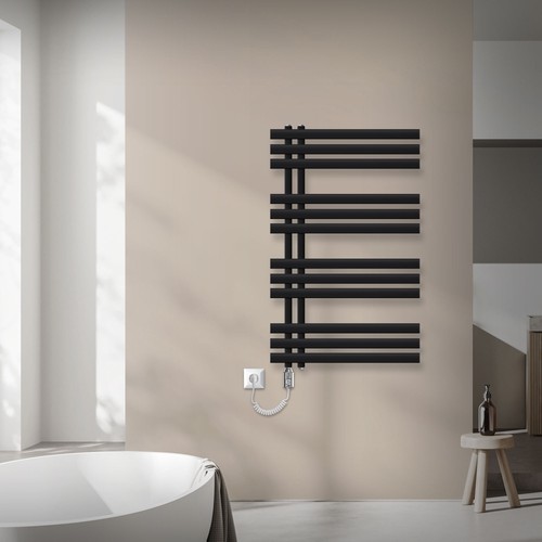 Radiateur noir mat salle - noir,