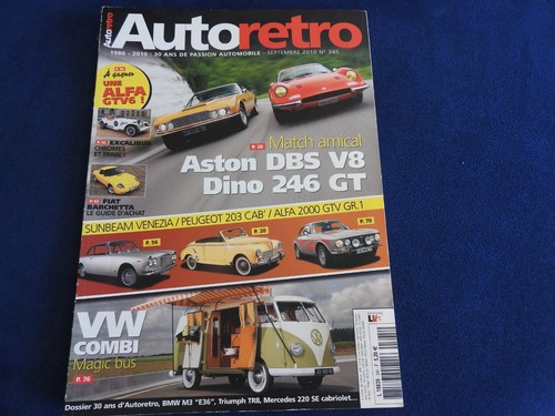 Revue auto retro 345 aston - auto,