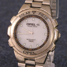90s RETRO OPEL "Solar Piece" Promotional Watch Collectible - Rare Japan Imported