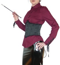 Corset Gothique Serre Taille Sexy Fetish Goth Soie Noir Lip Service M 38 40
