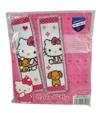 Hello Kitty Counted Cross Stitch Kit Vervaco 2 Bookmarks Puppy Design