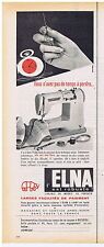 ADVERTISING ADVERTISING 104 1961 ELNA sewing machine