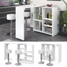  Table de bar table haute bar comptoir table comptoir cuisine Vega blanc Vicco