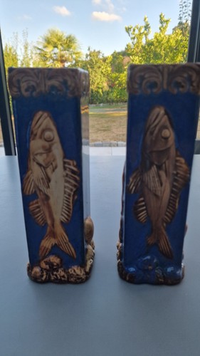 Paire vases céramique - de, en
