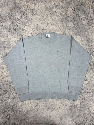 Lacoste pull col rond bleu