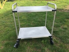 RIEBER TABLE DESSERTE ROULANTE INOX RESTAURANT RESTAURATION CUISINE 