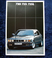 BMW 7 Series, E 32 brochure, 2.1987, models: 730i, 735iL