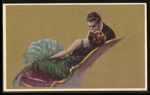 Carte postale paire - , élégante