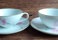 ROYAL COURT china CARNATION pttrn 2 Cups & 2 Saucers