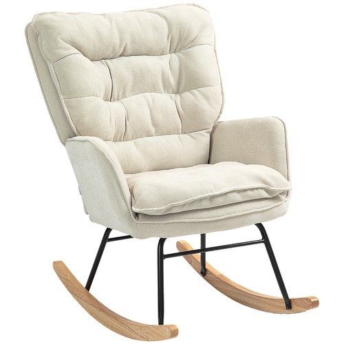 Homcom fauteuil bascule - fauteuil, à