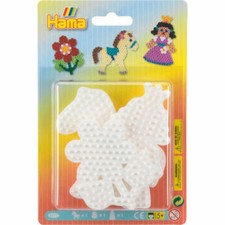 Hama Perles à repasser blister 3 plaques princesse/fleur/poney