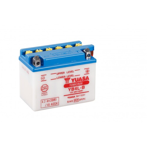 Batterie moto yuasa - yb4l-b, 12v