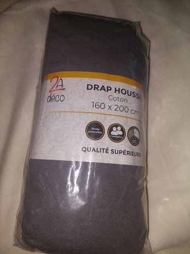 Déco drap housse coton - 2a,