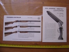 Brochure manuel PICARD FAYOLLE Fusil superpose DACTU Flyer technical manual