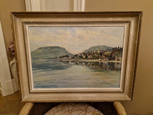 Ancienne peinture huile sur - peinture,