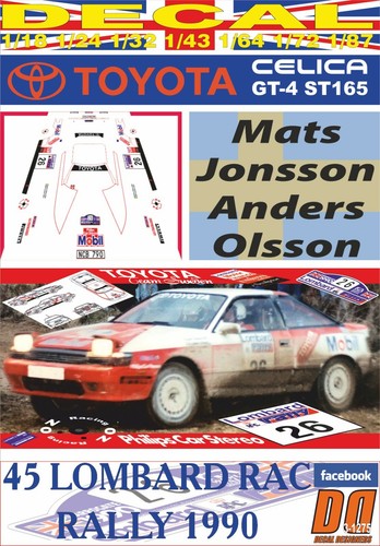 Decal toyota celica gt4 st165 - toyota,