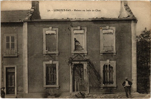 Cpa longwy maison - longwy, au