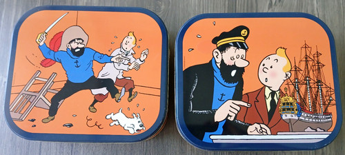 Lot boite metal tintin - de,