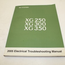 MANUEL TECHNIQUE PANNES ÉLECTRIQUES HYUNDAI XG 250 300 350 2005 EN ANGLAIS