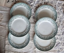 6 Vintage Dessert Plates - Terre de Fer - Moulin des Loups - Wilbur Model