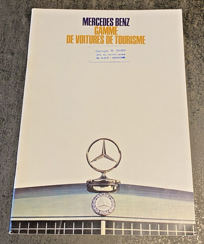 Brochure vente mercedes - vente,