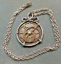 Alchemy Gothic Anguistralobe Astrolabe Steampunk Pendant England Pewter Carta