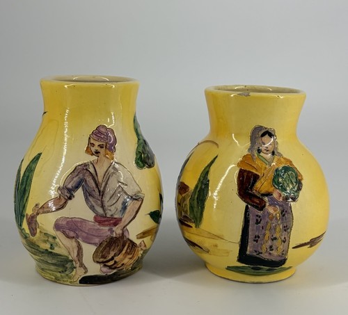 Paire vases vieux vallauris - paire,