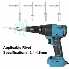For Makita 18V BL18 Li-ion Battery Cordless Electric Rivet Gun Brushless w/ LED