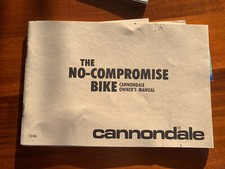 Cannondale Aluminum Bike Owners 1986 Road MTB Bicycle