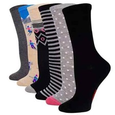 Hot Sox Women's 6-Pack Crew Sock Ski