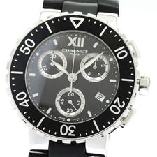 Chaumet Class one 625B Chronograph Date black Dial Quartz Men's Watch_905229