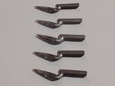 lot 5 plume  d'ecriture nibs penna GILBERT et BLANZY POURE n°1278 zig zag  coq
