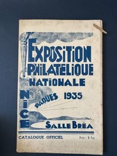 EXPOSITION PHILATELIQUE NATIONALE / NICE / 1935 / catalogue Officiel 100 pages