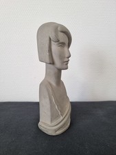 Sculpture buste pierre femme
