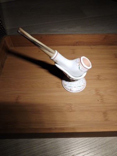 Pipe porcelaine signée - pipe,