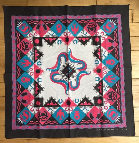 Bandana noir rose wamcraft - bandana,