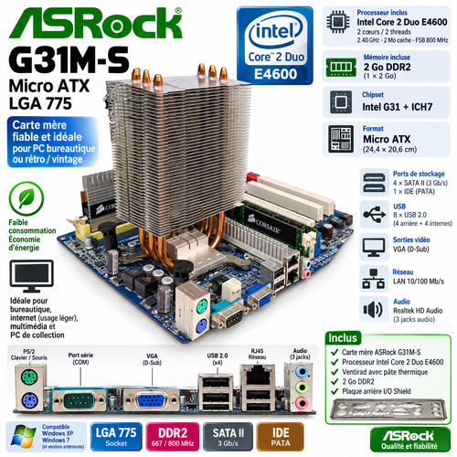 Asrock g31m core 2 duo - asrock,