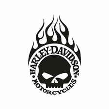 Sticker moto harley davidson