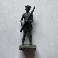 Kinder Metallic Figure USA 1780 2 Scame France Vintage American Figure