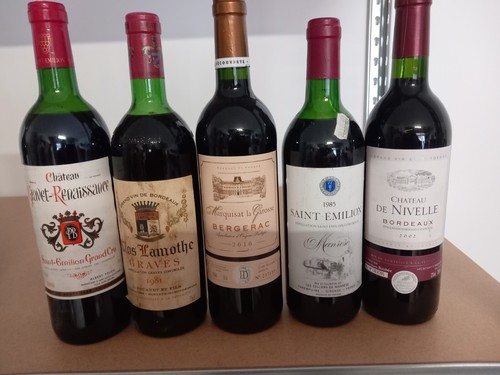 Lot bouteille vin pour - 9, de