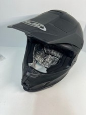 HJC Men's moto cross helmet. Men's M w/ Castle goggles. Matte Black.