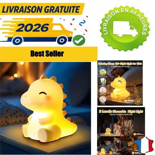 Veilleuse bébé dinosaure led - dinosaure,