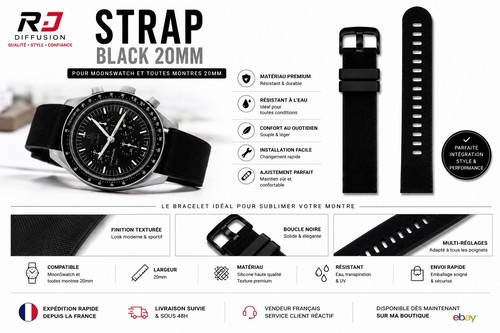 Bracelet montre noir - montre,