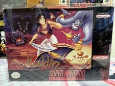 Disney's Aladdin - Super Nintendo SNES - COMPLETE - CIB Tested VGC