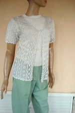 GILET DENTELLE DOUCE BLANC